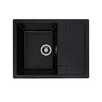 Гранитная мойка для кухни VALESO INTENSO 6550 матовая Черная