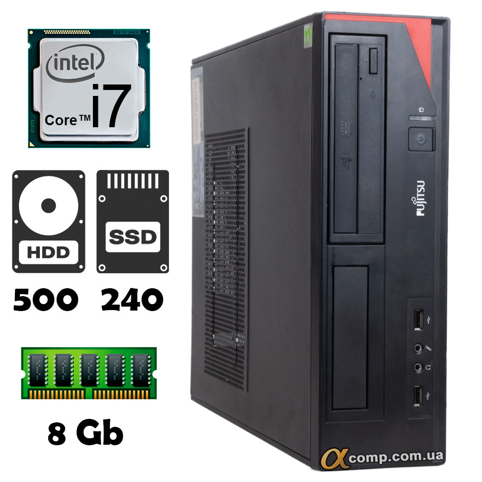 Fujitsu ESPRIMO E410 (i7 3770 • 8Gb • 500Gb • ssd 240Gb) dt