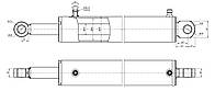 Гидроцилиндр ГЦ-80.40.630.930.028 погрузчика НТ(Агрис)