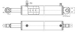 Гідроциліндр ГЦ-80.40.630.930.028 до навантажувача НТ(Агріс)