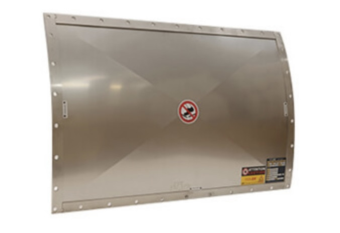 Захисні панелі для норії VIGILEX VL-R 220×420, для скидання тиску в норії, ATEX