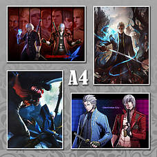 Плакати А4 Аніме Devil May Cry
