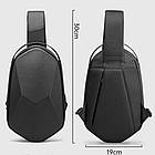 Сумка з однією лямкою Mark Ryden Mini Carbon Black MR7507, фото 3