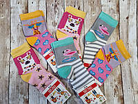 Детские носки средние с хлопка для малышей Стиль люкс 16-18 лама,фламинго,жираф