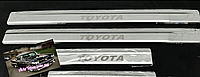 Накладки на пороги TOYOTA AYGO 5D *2005-2014 премиум