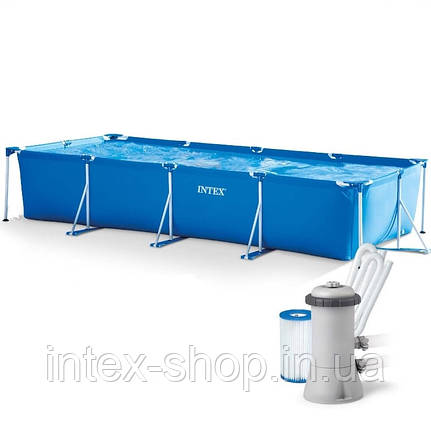 Каркасний басейн Intex 28274 (450х220х84 см) (Картриджний фільтр-насос 2006 л/год), фото 1