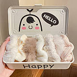 Шпилька гумка для волосся Furry Elastic м'яка, еластична, пухнаста (набір колекція 7 шт.), фото 5