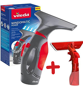 Акумуляторний склоочисник Windomatic Power SET - скребок + щітка Vileda