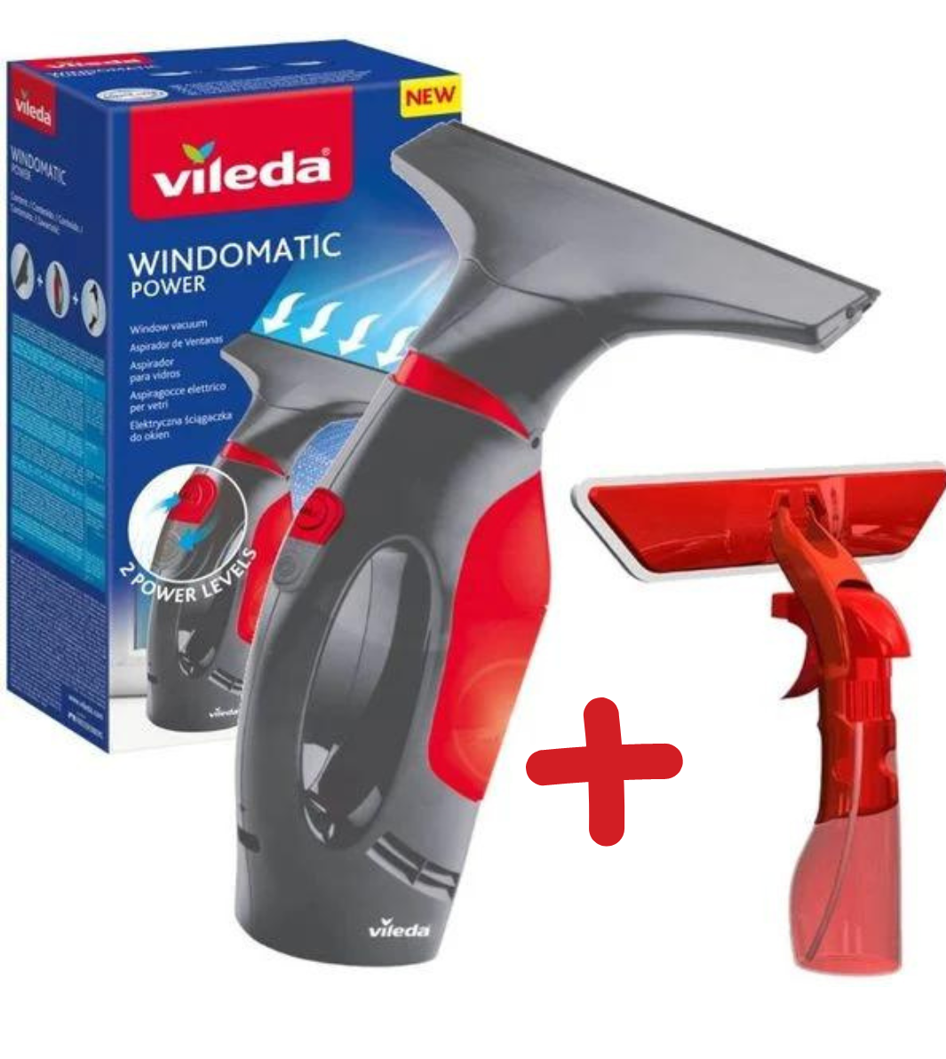 Аккумуляторный стеклоочиститель Windomatic Power SET - скребок + щетка Vileda - фото 1 - id-p1786344227