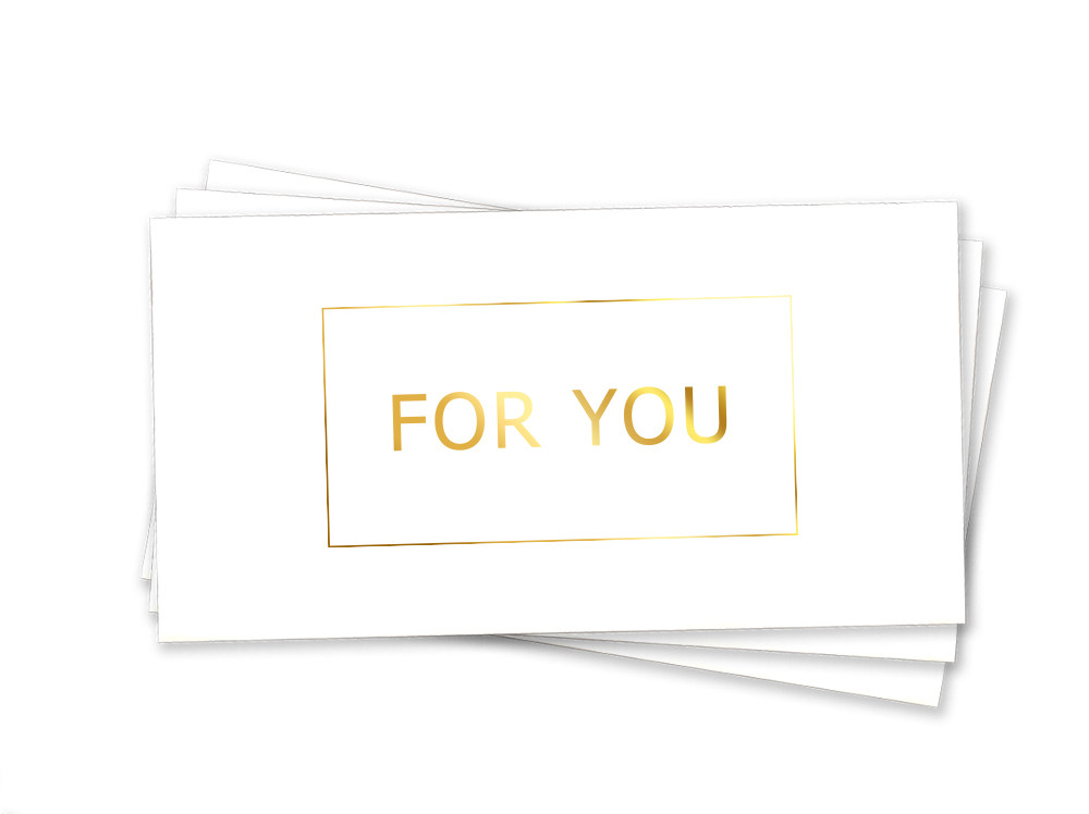 Конверт для грошей "FOR YOU"   (тиснення золотою фольгою)