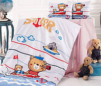 Комплект дитячої постільної білизни Nazenin Sailor у ліжечко, бавовна
