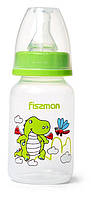 Пляшка дитяча для годування Fissman Babies "Дракоша" 120мл, зелена