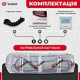 Гріючий мат Valmi Mat 2,5м² /500Ват/200Вт/м² електрична тонка тепла підлога під плитку з терморегулятором E51, фото 4