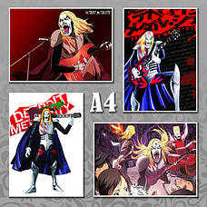 Плакати A4 Аніме Detroit Metal City