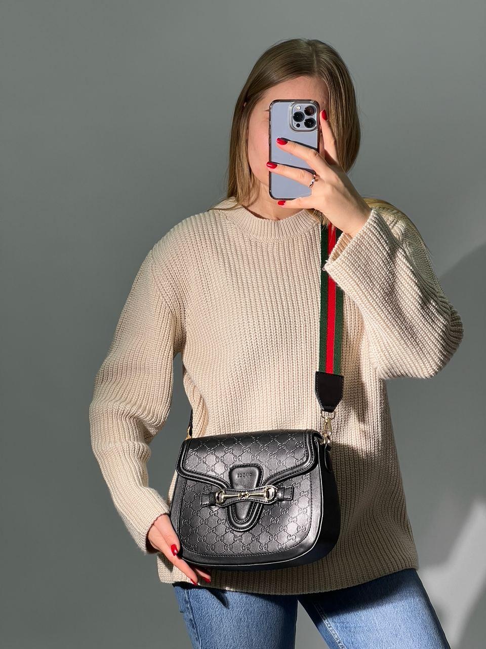 Gucci lady web bag best sale black
