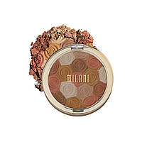 Amber Nectar Milani Illuminating Face Powder - Amber Nectar (0,35 унции) Хайлайтер без жестокости, румяна