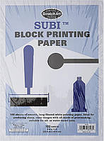 Бумага для печати блоков Melissa Doug Scratch Art Subi (9 x 12 дюймов), белая - 100 листов