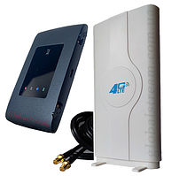 Комплект 4G+LTE+3G WiFi Роутер ZTE ZTE MF920U чорний (KS,VD,Life) з антеною MIMO 2×9dbi