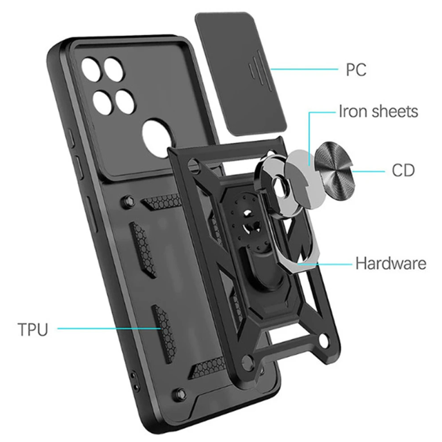 Ударопрочный чехол Camshield Serge Ring for Magnet для Realme C21Y/C25Y