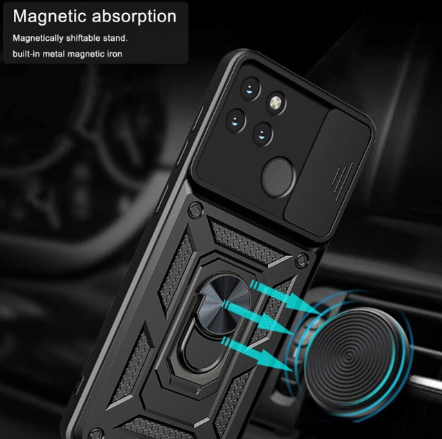 Ударопрочный чехол Camshield Serge Ring for Magnet для Realme C21Y/C25Y