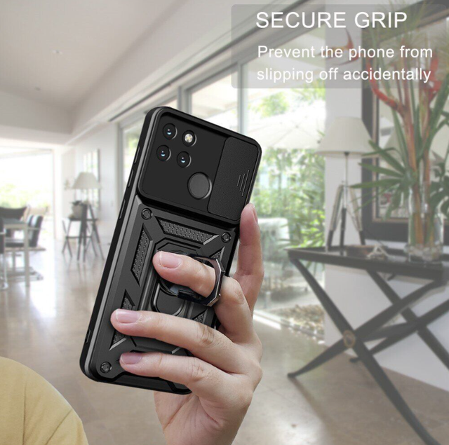 Ударопрочный чехол Camshield Serge Ring for Magnet для Realme C21Y/C25Y