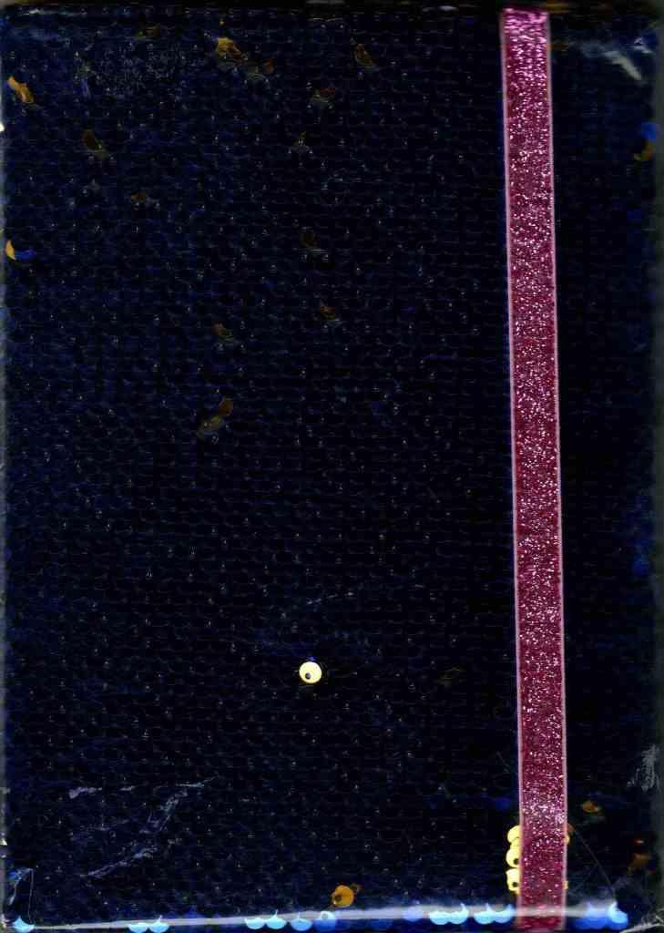 Блокнот А5 з паєтками 80 аркушів клітинка "Блиск" на резинці, фото 1