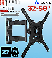 Кронштейн для телевизора 32-58'' с поворотом Крепление для плазмы на стену Izoxis (00019355)
