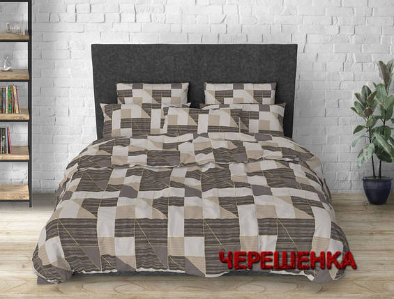 Тканина для постільної білизни Бязь "Gold" Lux GL4784 (50м) геометрія дерево, фото 1