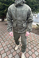 Тактический мужской костюм горка хаки,оливковый костюм горка весна, весенний тактический костюм хаки