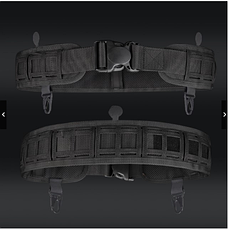 Ремінь розвантажувальний поясний + карабіни, РПС (86-114 см) Black, фото 2