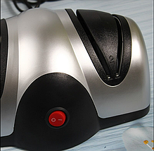 Велика подвійна електроточилка для кухонних ножів KNIFE SHARPENER, точило для ножів і ножиць BR000125, фото 3