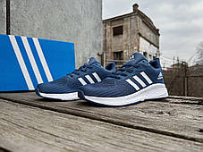 Чоловічі кросівки Adidas Climacool Blue сині, фото 3
