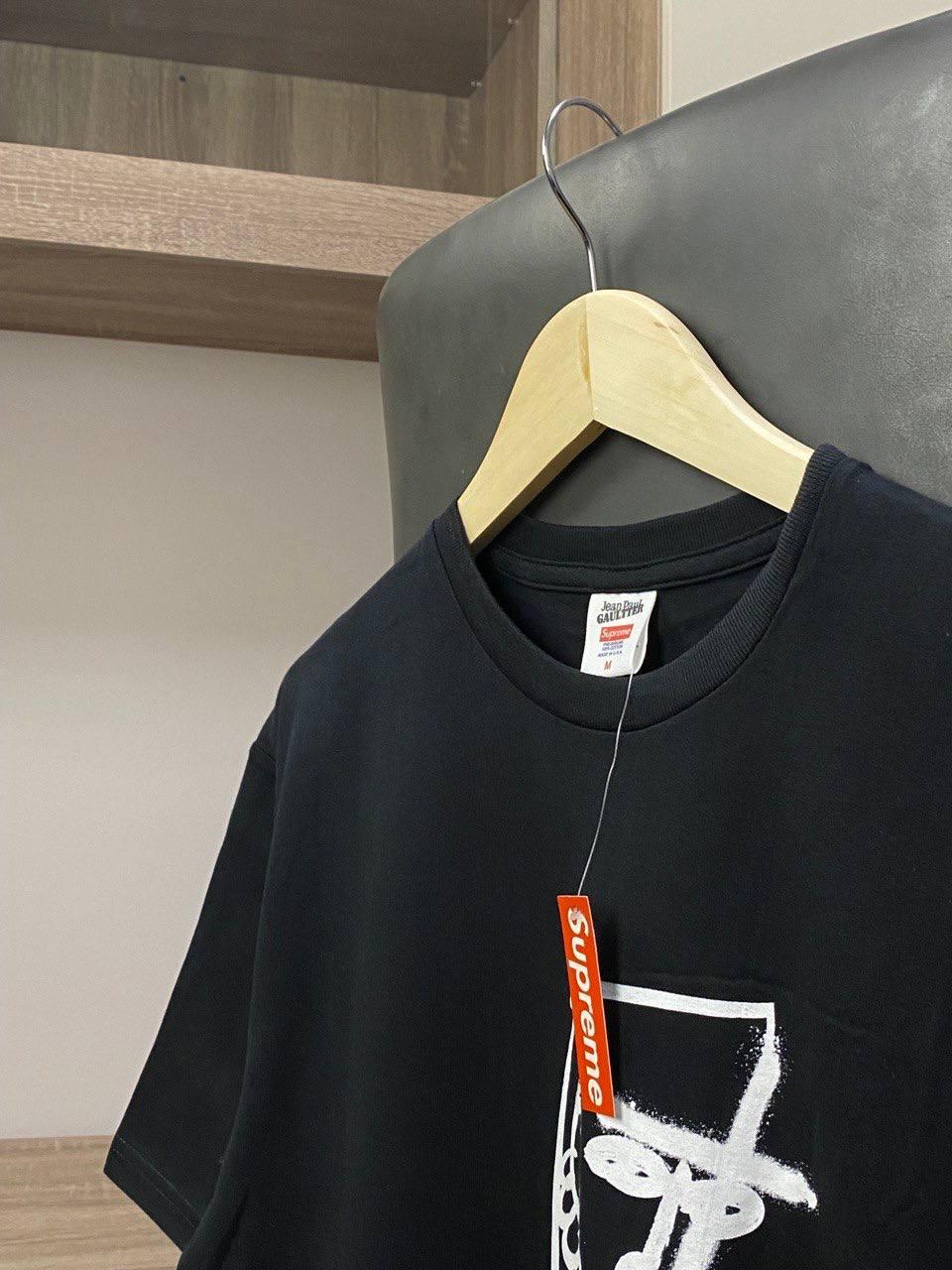 Supreme jean paul shop gaultier tee black