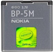 Акумулятор Nokia BP-5M, Nokia 5610 Xpress Music, Nokia 5700 Xpress Music, Nokia 6110 Navigator, Nokia 6220 classic, Nokia 6500 slide, Nokia 7390, Nok