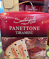 Панетоне с кремом тирамису и кусочками шоколада Santangelo Panettone Al Tiramisu 908 гр. Италия