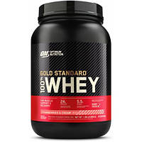 Протеин Optimum Nutrition 100% Whey Gold Standard 909 г клубника-крем