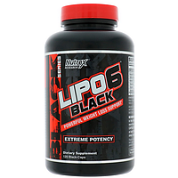 Жиросжигатель Nutrex Research Lipo 6 Black Powerful WLS Extreme Potency 120 капс