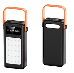 Портативний зарядний пристрій Power Bank Bilintong 40000mAh + Led лампа Чорний