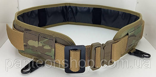 Ремінь поясний із системою Molle + карабіни, Cobra (92-120 см) Multicam, фото 1