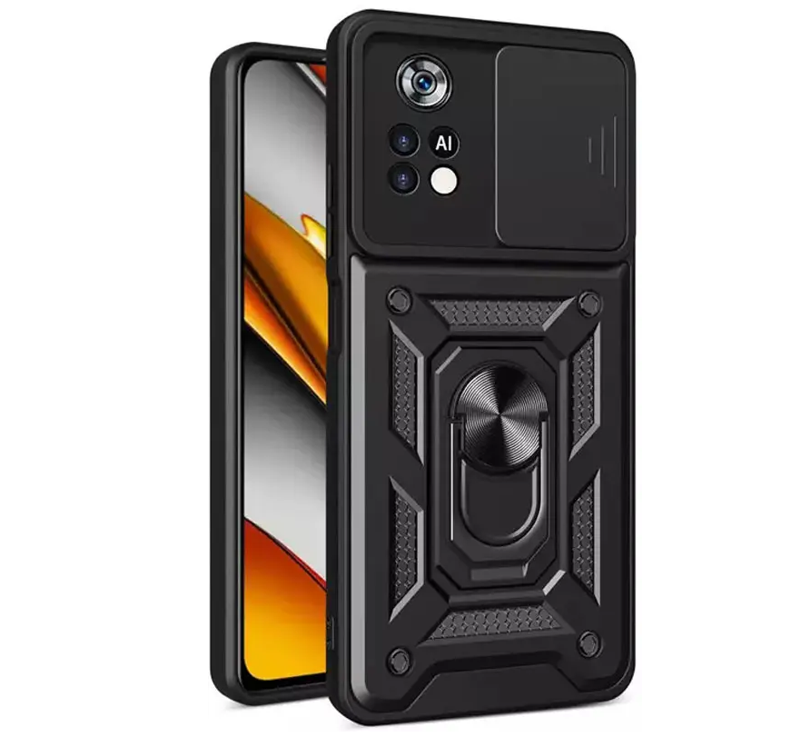 Ударостійкий чохол Camshield Serge Ring for Magnet для Xiaomi Poco X4 Pro 4G, фото 1