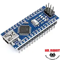 Arduino Nano v3.0 распаянные ножки (ATmega328/CH340G) [mini USB]