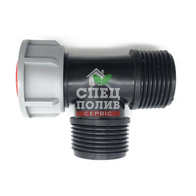 Трійник з накидною гайкою 1" дюйм, (трійник американка), фітинги для систем холодного водопостачання