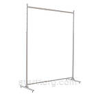 Стійка WERX-13-1530, L 1250мм, кв. 25х25мм, біла, розбірна, регульована. Торгова стійка вішало для одягу до магазину, фото 3