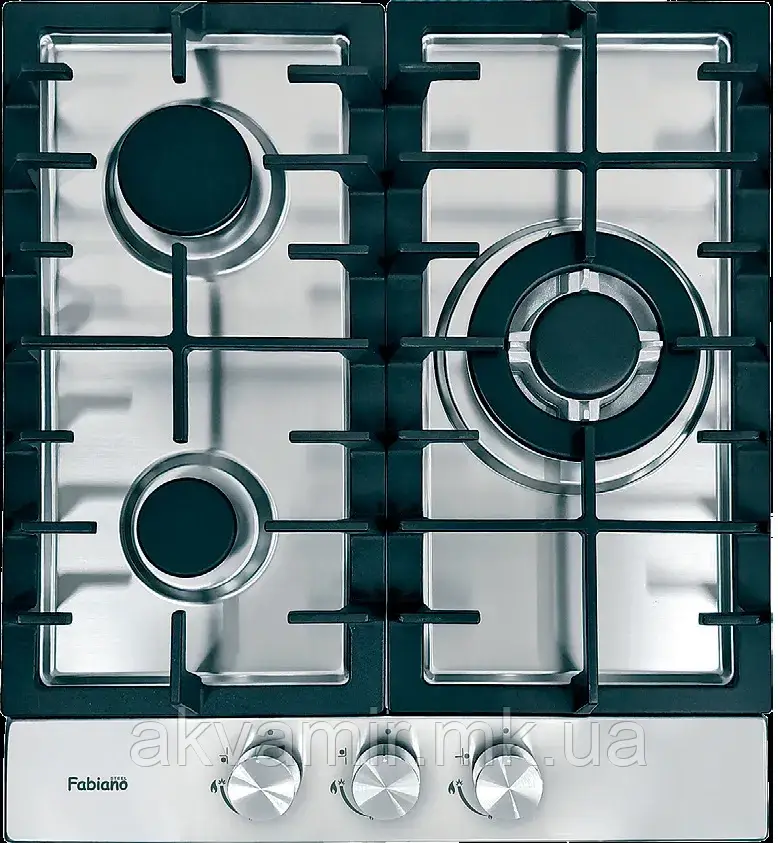 Варильна панель Fabiano FHG 4535 VGHT Inox (нерж. сталь) газова, фото 1