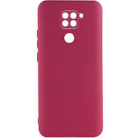 Чохол TPU GETMAN Liquid Silk Full Camera для Xiaomi Redmi Note 9 / Redmi 10X Бордовий / Marsala