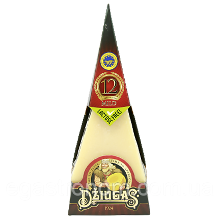 Сир твердий 40% Джугас Dziugas Mild 12M 180g 12шт/ящ (Код: 00-00004697)