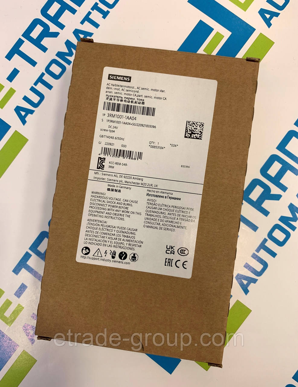 Пускач SIRIUS 3RM1 SIEMENS 3RM1007-1AA04 (3RM10071AA04)