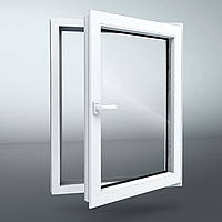 Вікно металопластикове одностулкове з відкриванням Рехау Бриллиант Діамант Rehau Brillant