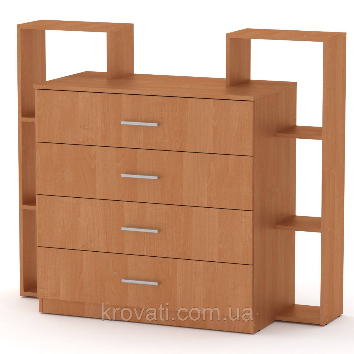 Комод на 4-ри ящики Компаніт 4-2, Вільха