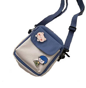 Стильна жіноча Аніме сумочка Світло Синя